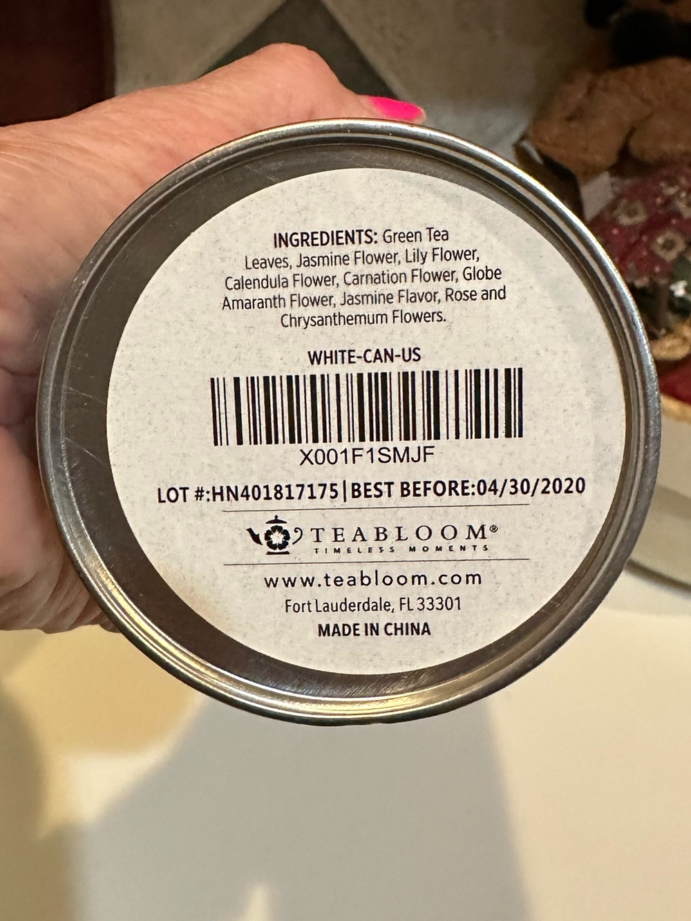 2020 TEABLOOM FLOWERING GREEN TEA FLOWERS 11 CT COLLECTIBLE TIN HEALTHY HOT COLD - Picture 11 of 12